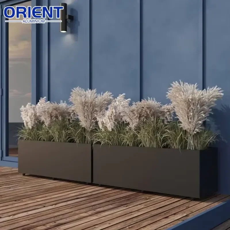 High Quality Garden Decorative Large Design Flower Box Durable Pot Planter for Outdoor Flowers and Vegetables