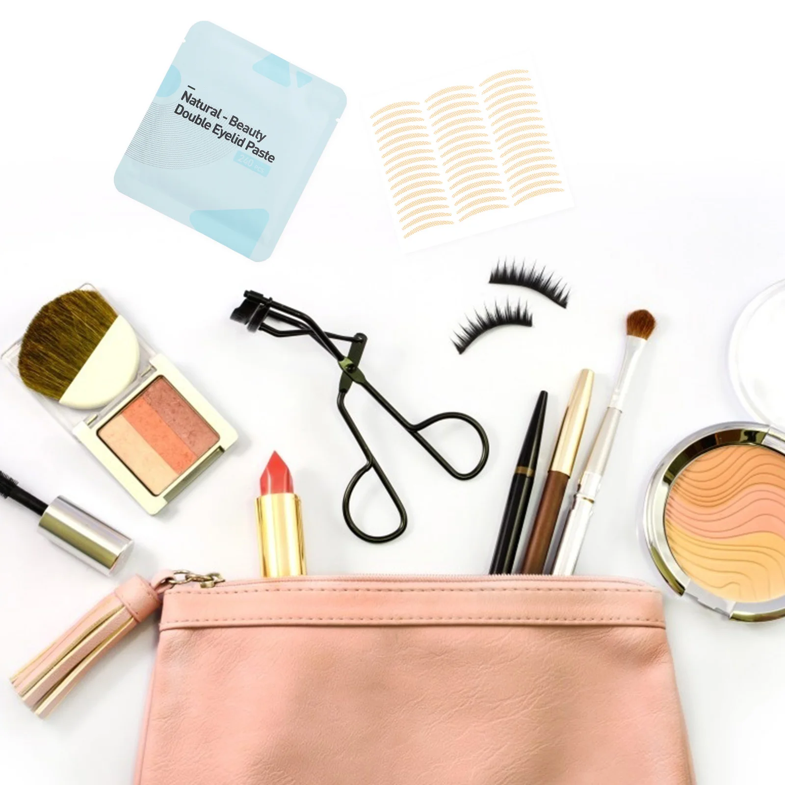 3 Sets unsichtbare Doppel-Augenlid-Streifen-Set, weiches Fasermaterial, Augenlid-Lift-Werkzeug für tiefe, schnelle Charm-Make-up-Lösung