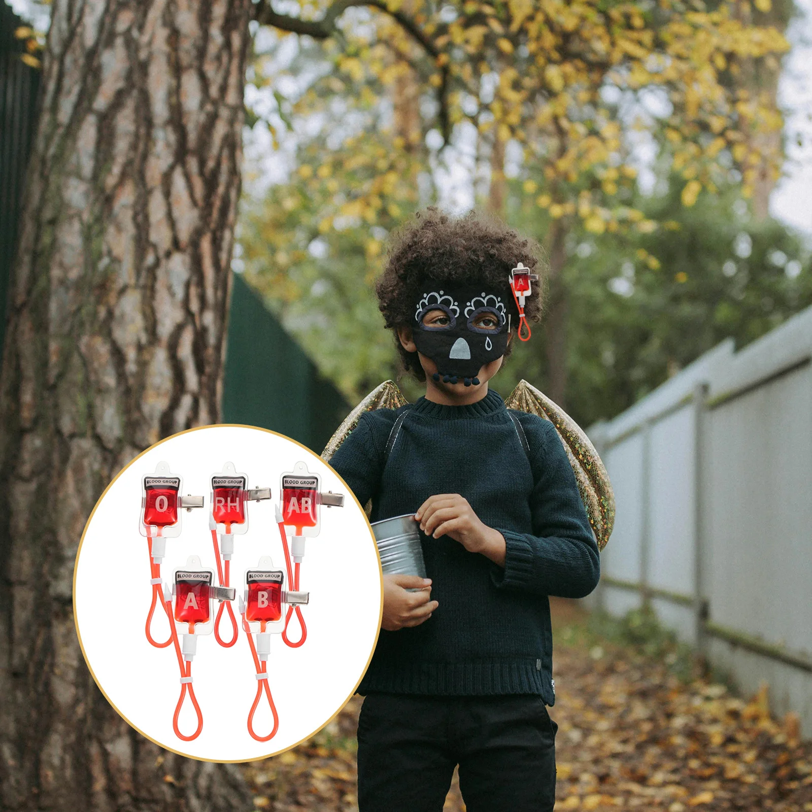 

5Pcs Unique Hair Clips for Kids Halloween Party Girls Spooky Hair Accessories Comfortable Reusable Barrettes