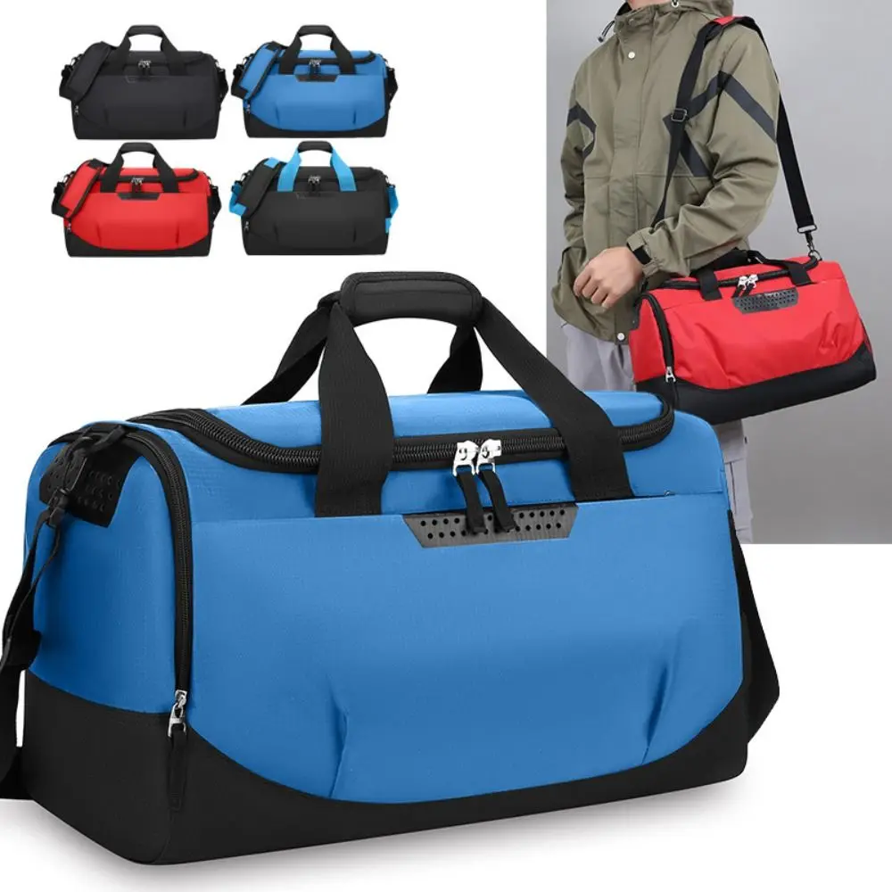 

Large Capacity Travel Duffel Bag Waterproof with Shoe Compartment Travel Luggage Handbag Wear Resistant Portable