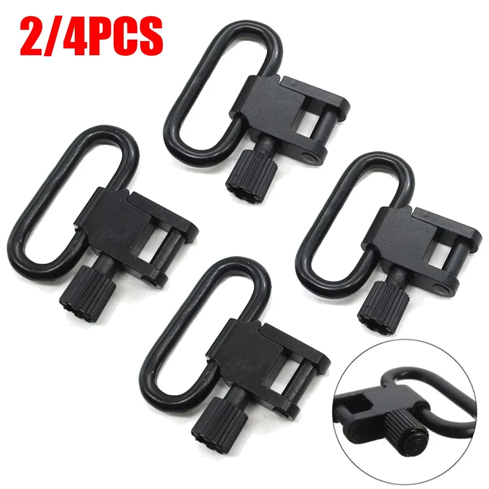 DIZETION 2/4PCS 1in QD Sling Swivel Strap Buckles Kit Tactical Rifle Sling Swivels Mount Adapter Detachable Sling Mount Ring