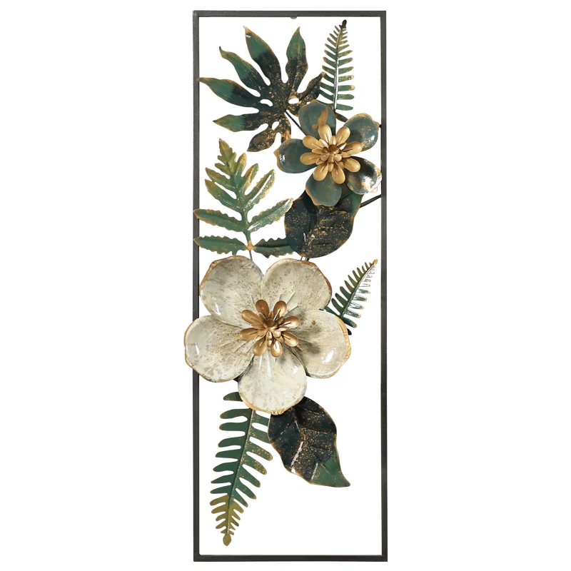 

Pastoral wrought iron entrance decoration dining room wall pendant living room background wall creative decoration