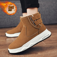 2024 Winter New Thick Couple Snow Boots Plus Velvet Warm Side Zipper Outdoor Casual Short Boots Cold Resistance Men Cotton Shoes