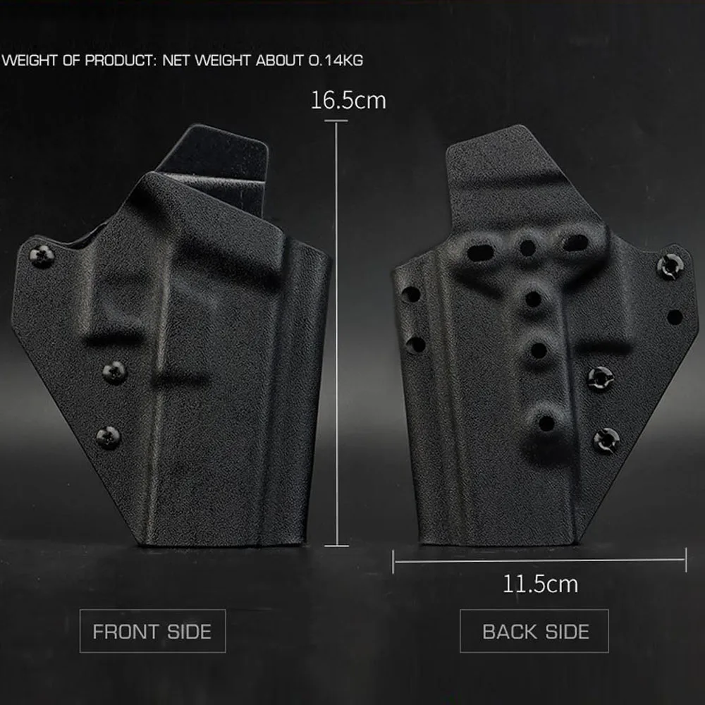 Tactical Kydex Holster for Glock 17/19/19X/45 Fit QLS Quick Release Adjustable Belt Clip Airsoft Hunting view 3