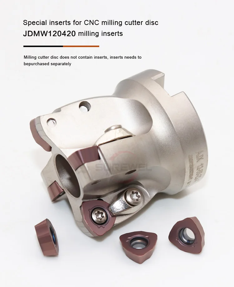 AJX Schnellfräser CNC Grobfräsen 50mm 63mm 80mm 100mm JDMW120420 JDMW140520 Halter-Bits zum Fräsen – Detail 5