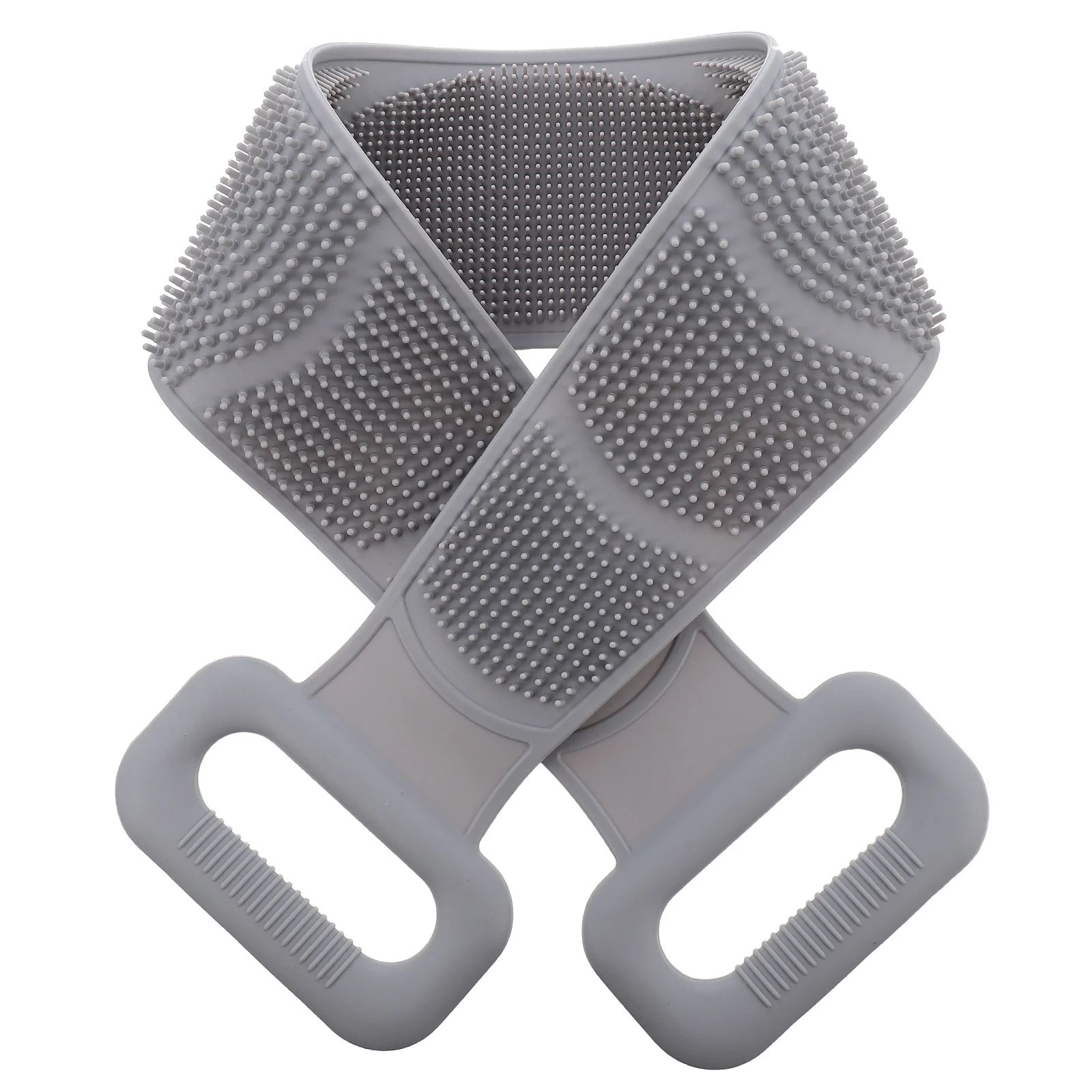 

Silicone Bath Scrubber Exfoliating Shower Strip Long Back Cleaning Tool Deep Massage Body Wash Strap Durable Hanging Design