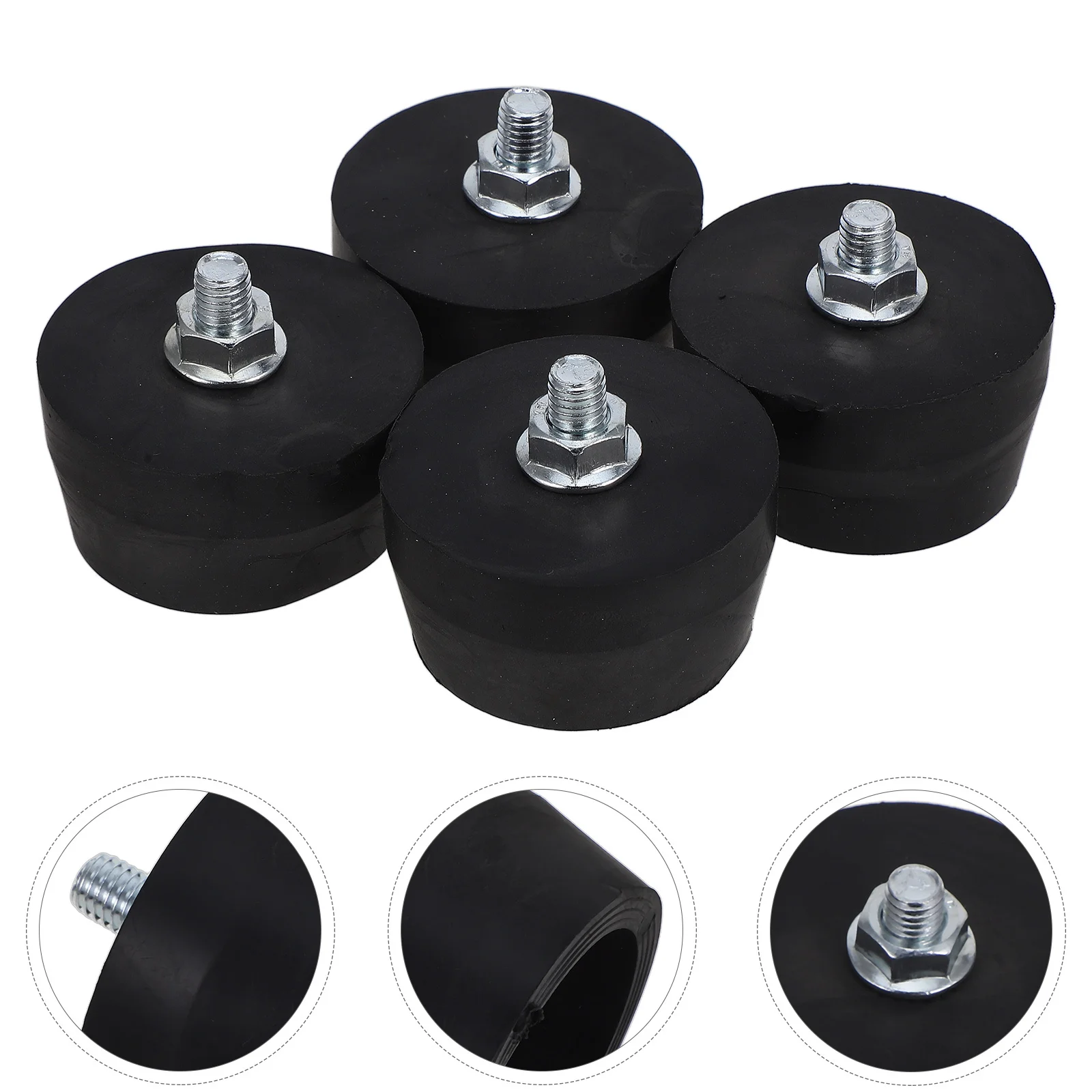 4Pcs Air Compressor Rubber Foot Pads Vibration Reduction Stable Mounting Accessories Small Foot Pads for Generators