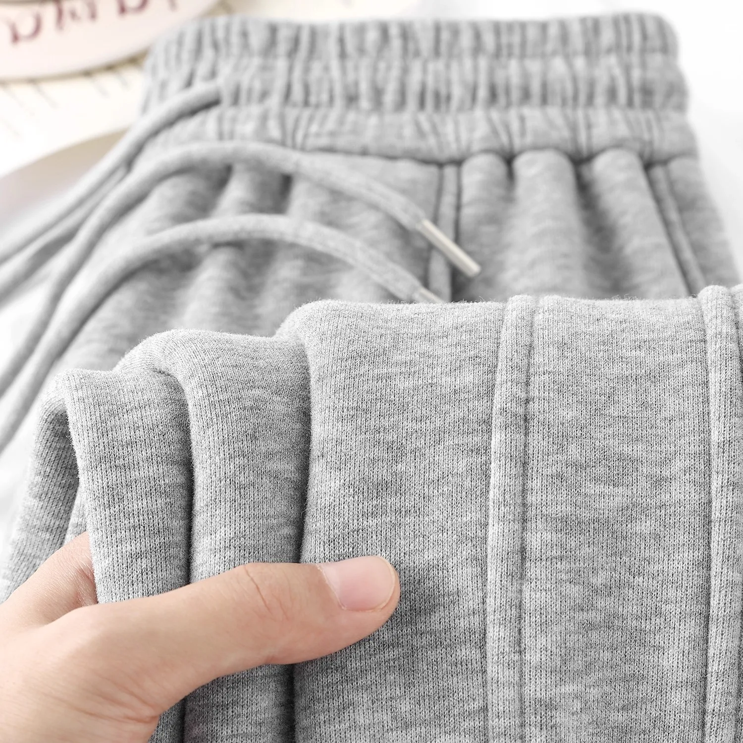 

Soft High Waist Straight Leg Pants Women's Casual Wide Leg Banana Pants Slimming Versatile Long Trousers Light ey