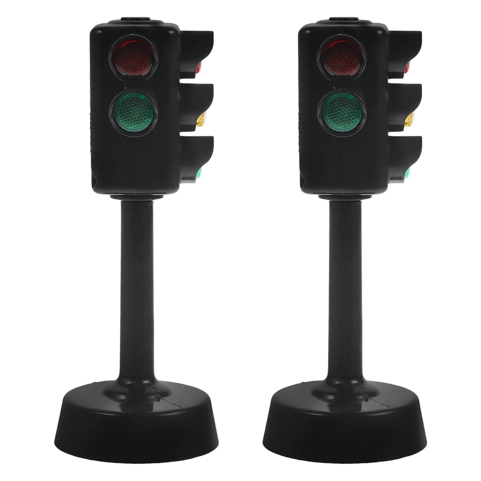 2pcs Traffic Signals Lamp Toy Traffic Lights Toy Early Education Playthings Traffic Sign Model Toy for Home Shop