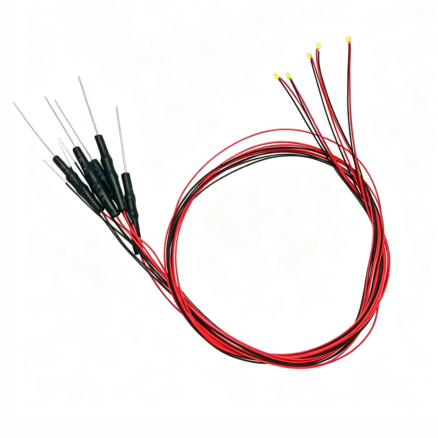 9-color X90 piece 0402 0603 0805 1206 DIY surface mount lamp pre soldered chip with resistor 12V LED lead 30cm white red green b
