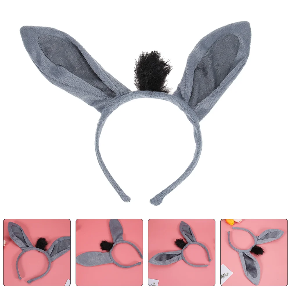 

Decorate Little Donkey Headband Miss Headbands for Girls Hair Fabric Animal Ears