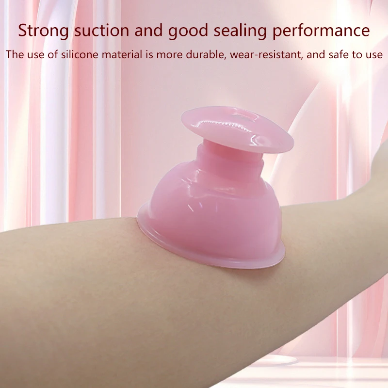 1Pcs Natural Silicone Cupping Massage Cup For Body Fac Neck Eye Massage Vacuum Tank Body Facial Care Anti-aging Beauty Tool