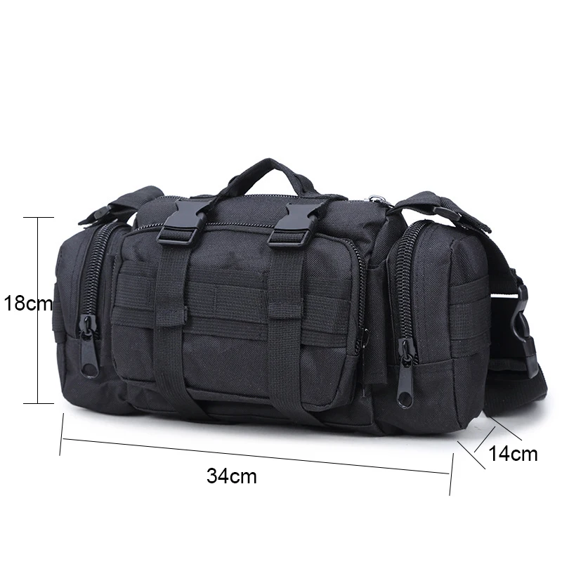 Outdoor Camo Jagen Kamperen Wandelen sportVissen Waterdichte hardloopcamera Fotografie Tactische tas Multifunctioneel heuptasje