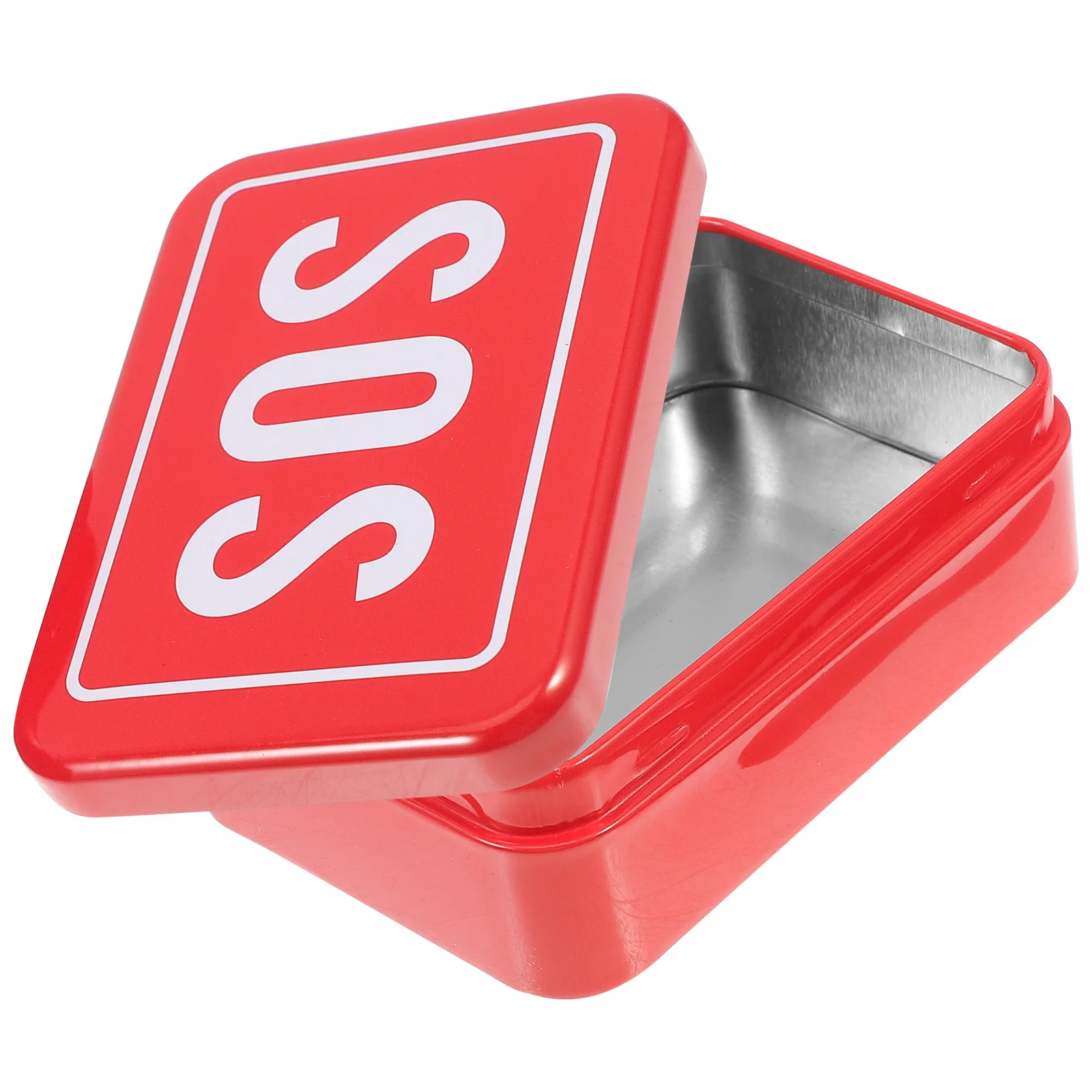 Multi-Use Medicine Case First Aid Storage Box Portable Emergency Medical Kit for Home Office Travel Lightweight Tinplate