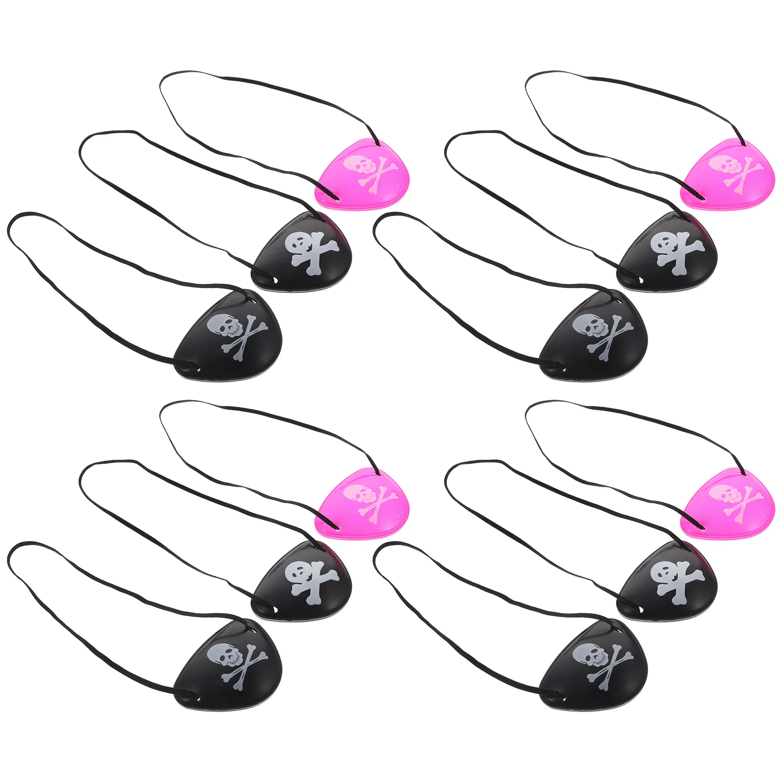

12 Pcs Clothing Pirate Blindfold Child Halloween Costumes Plastic Cosplay Eye Decoration