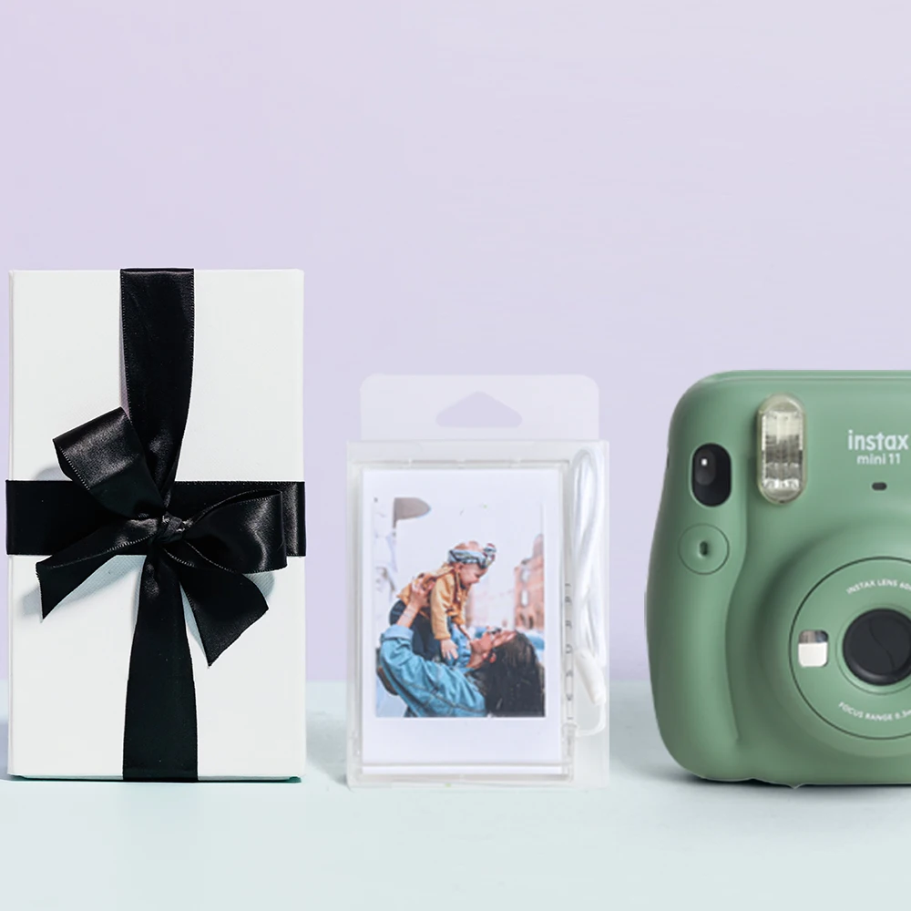 1-10 إطار صور لسطح المكتب من الأكريليك الشفاف مع Ianyard ، Fuji Film Instax Mini 9 8 7s 25 50s ورق صور صغير