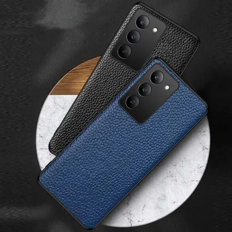 حافظة لهاتف Realme 14X 14T 14 Pro حافظة جلدية أصلية فاخرة لهاتف Realme C71 C73 غطاء هاتف خلفي Coque Capa