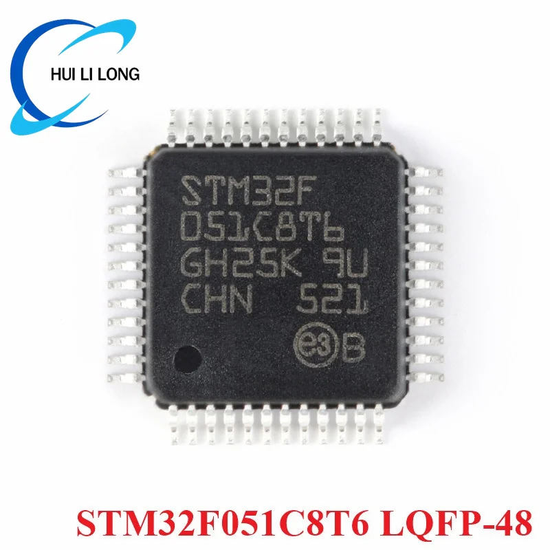 رقاقة MCU IC ، STM32F103C8T6 ، STM32F051C8T6 ، STM32F030C8T6 ، STM32 ، F103C8T6 ، F103CBT6 ، F051C8T6 ، LQFP48