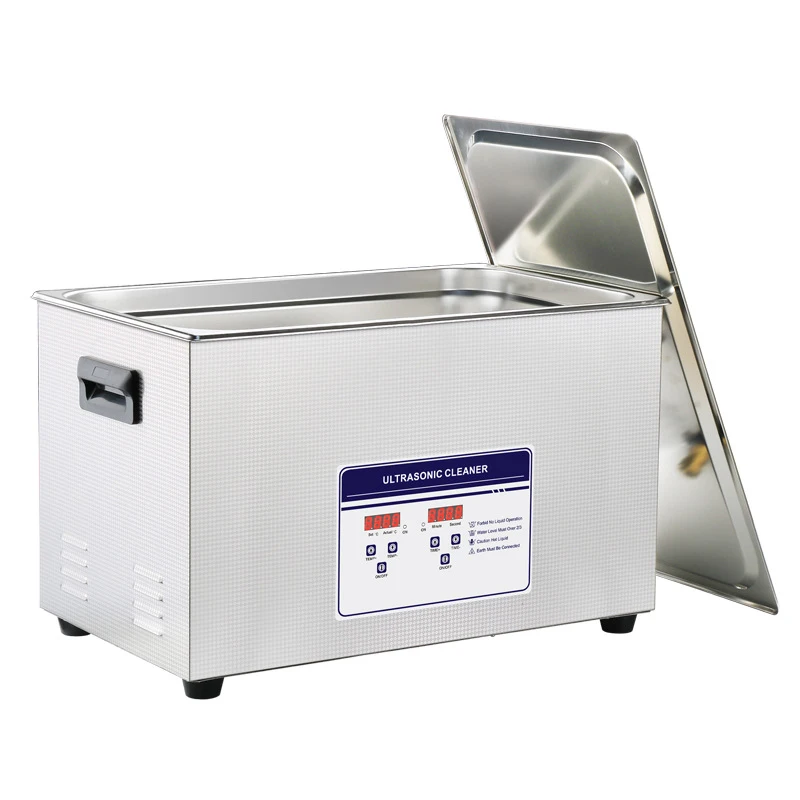 600W Industrial Ultrasonic Cleaner Bath 30L Digital Timer Heating With Cleaning Basket  304 Stainless Steel Home Appliances