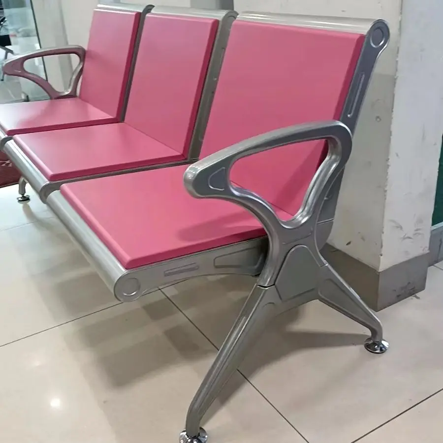 Three person airport waiting chair, commercial hospital infusion chair, bench chair, bus platform waiting chair, rest chair