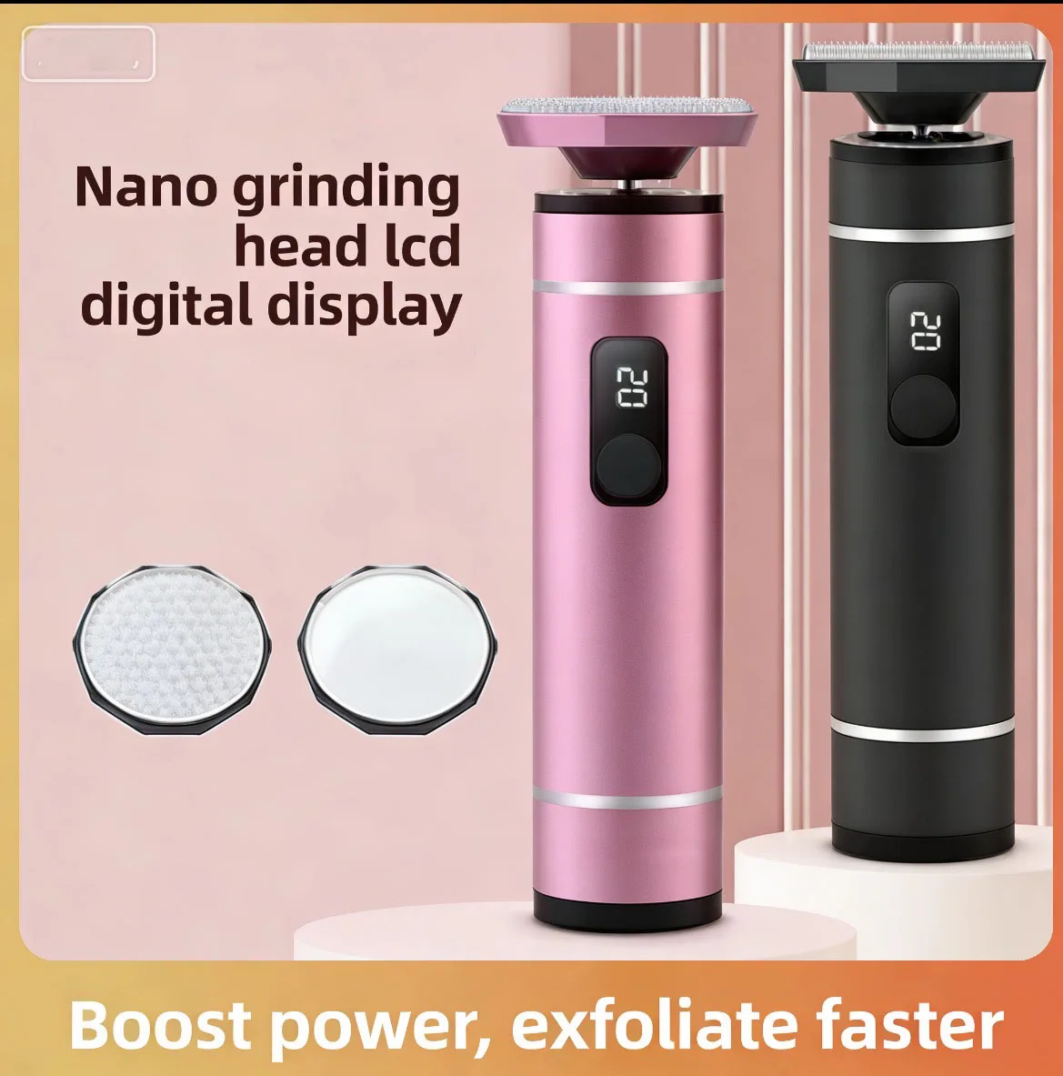 Rechargeable Electric Foot File with Adjustable Speed, Includes Sanding Discs and Nail Drill Bits