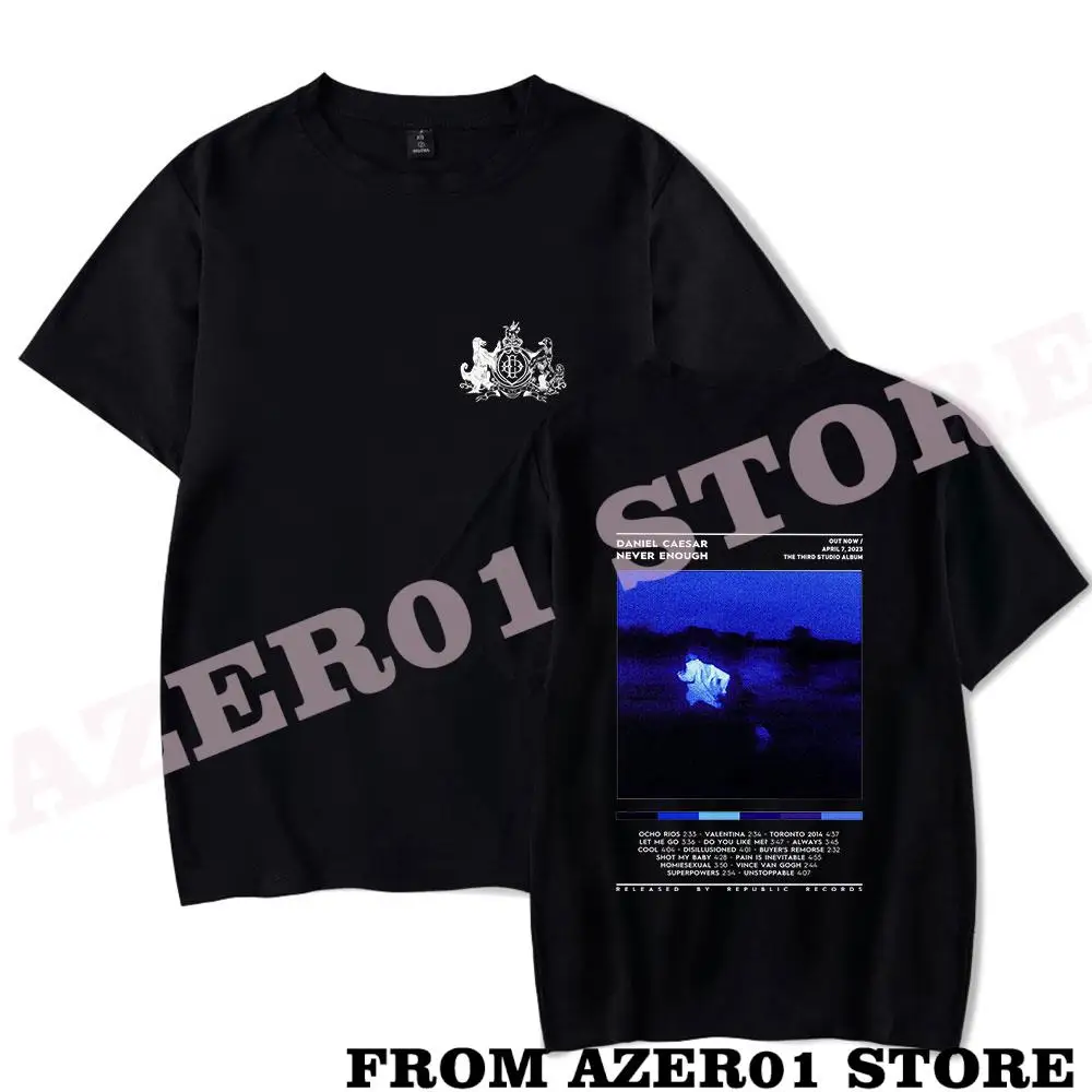 Daniel Caesar Tour Merch T-shirt Print Summer Men/Women Streetwear Tshirt Shirt Short Sleeve New Logo Tee