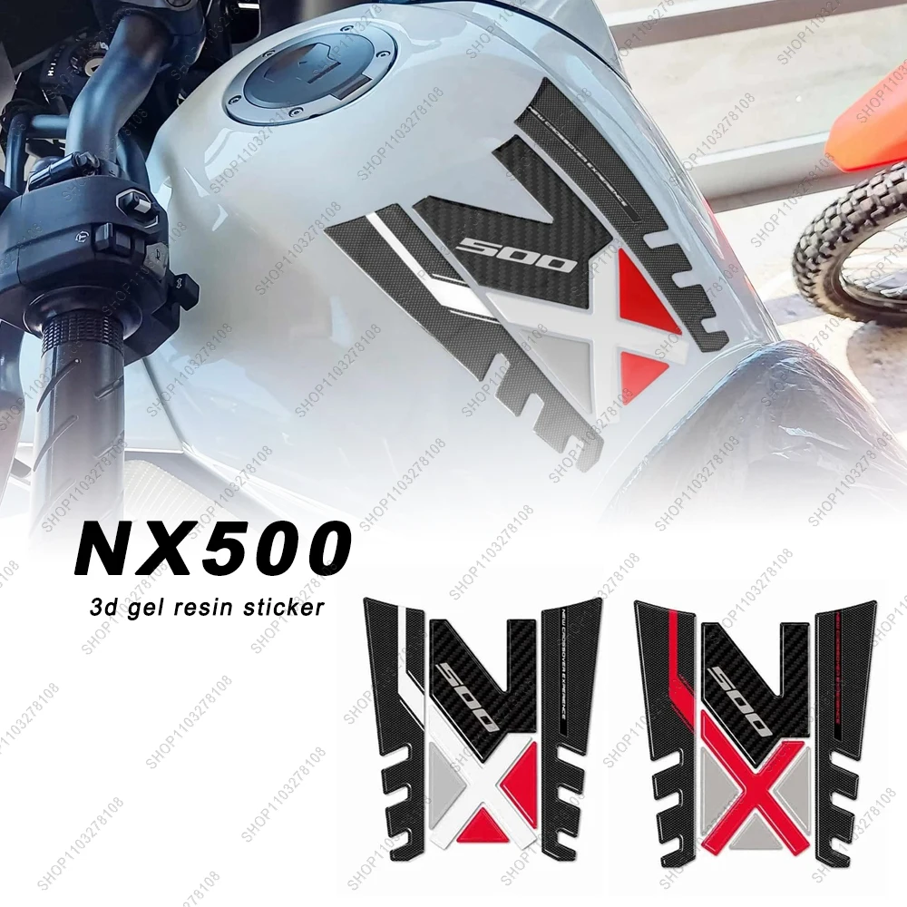 

New NX 500 3D Gel Epoxy Sticker Kit Motorcycle Fuel Tank Pad Protection Stickers Decorative Decal For Honda NX500 2024-2025
