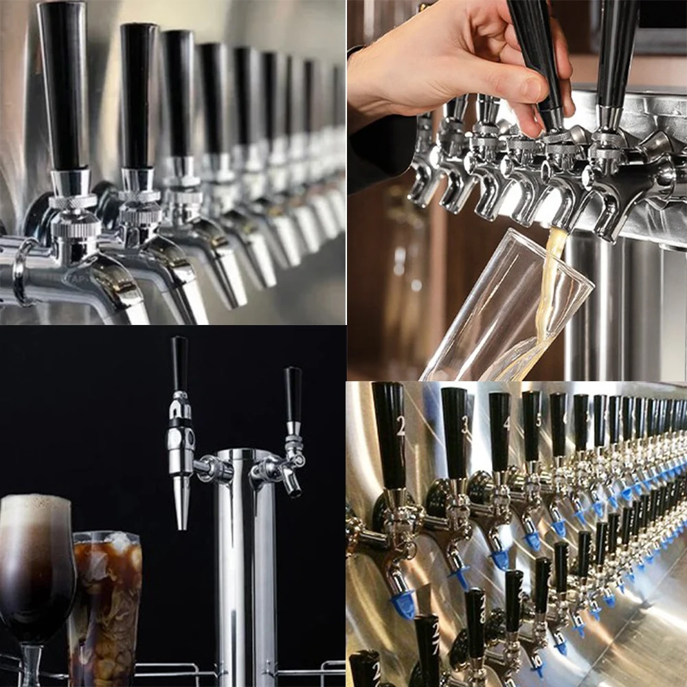 Riuulity 5PCS Plastic Beer Tap Handle, Kegs & Kegging Beer Brewing Suitable for Standard American Thread Faucet Handle Replacement Beer Barrel Accessories Kitchen and Bar Supplies Riuulity 5PCS Plastic Beer Tap Handle, Kegs & Kegging Beer Brewing Suitable for Standard American Thread Faucet Handle Replacement Beer Barrel Accessories Kitchen and Bar Supplies