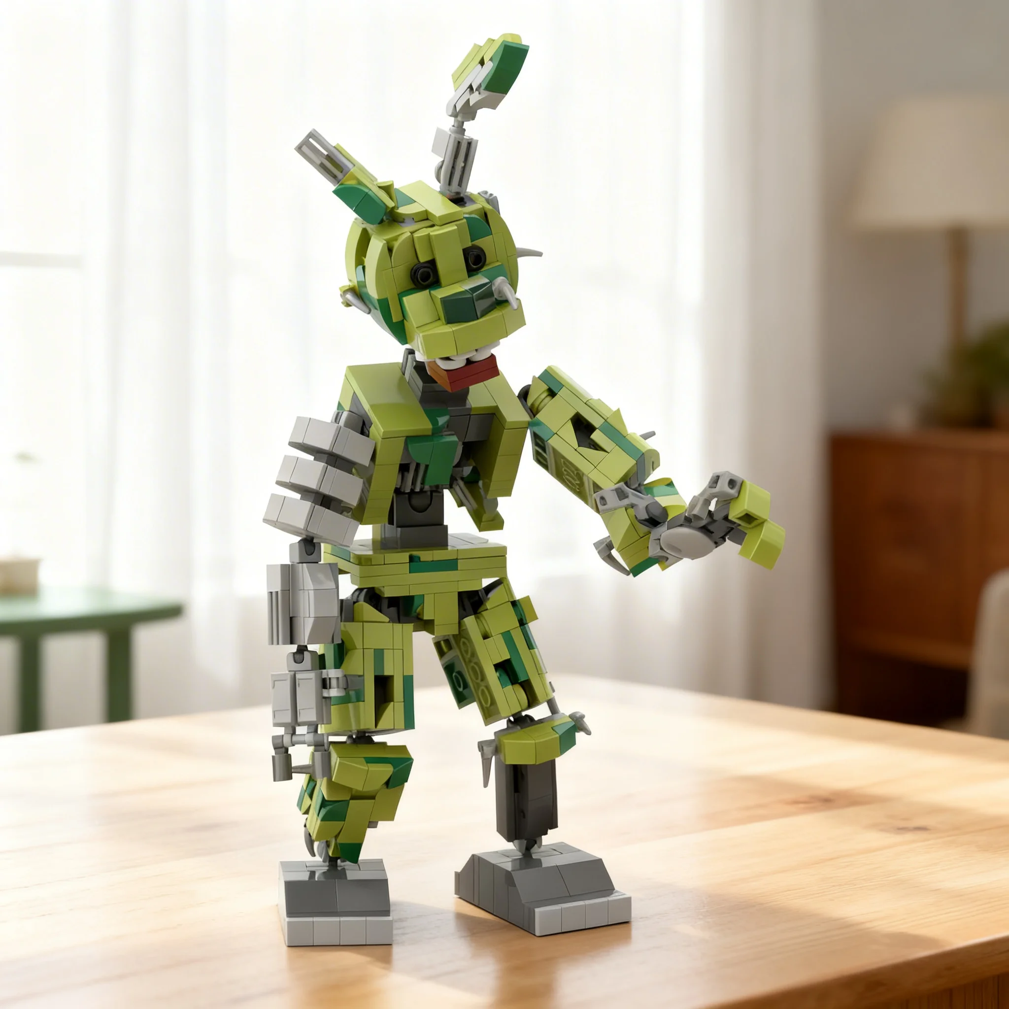 579pcs MOC Ignited Springtrap Games Fantasy Medieval Adventure Model Building Blocks DIY Art Set Mega Mini Large Iconic Toy Gift