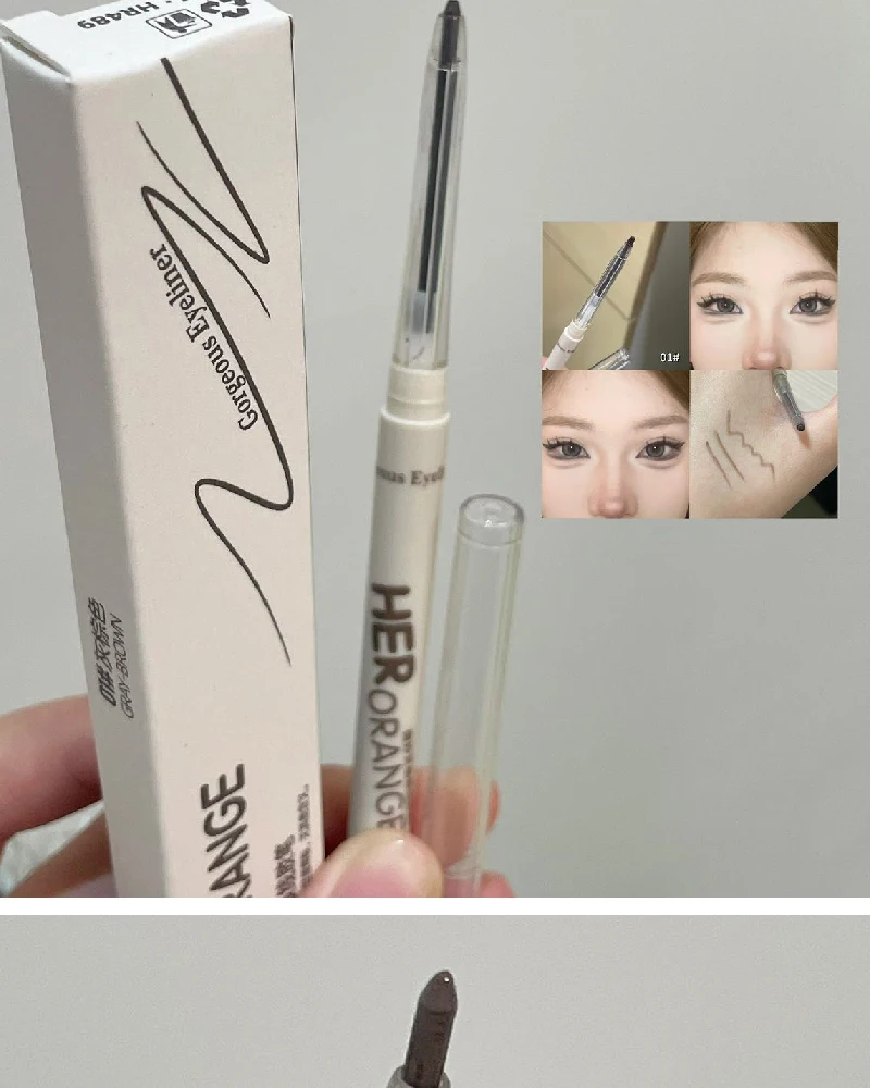 Herorange Eyeliner Gel-Stift Wasserfest Verwischungsfrei Langanhaltend 3D Augen-Make-up für Anfänger – Detail 10