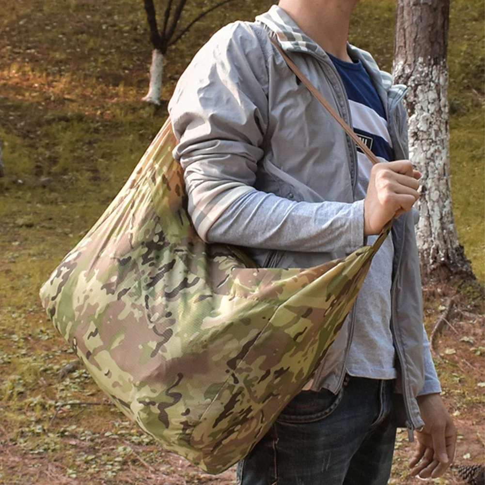 Multifunction Waterproof Climbing Messenger Bag Camo Tactical Outdoor Camping Hiking Climbing Dust Raincover Large Capacity Tote