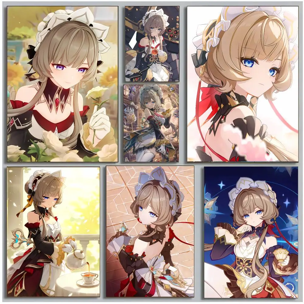 Game Character G-Genshin Impact Sandrone Poster Modern Wall Art Bedroom Living Room Print Unframed
