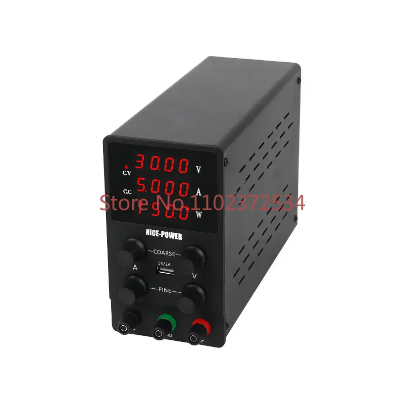 NICE-POWER SPS305 30V 5A Digital Single Output Black Variable Adjustable Laboratory Bench Switching Power Supply