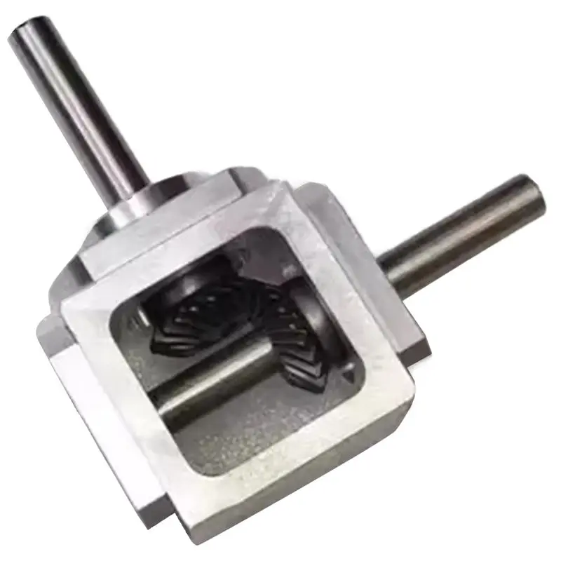 A26I-Right Angle Drive Gearbox 1:1 Cross Commutator Spiral Bevel Gear Reducer 1M 20T 8MM Single-Output