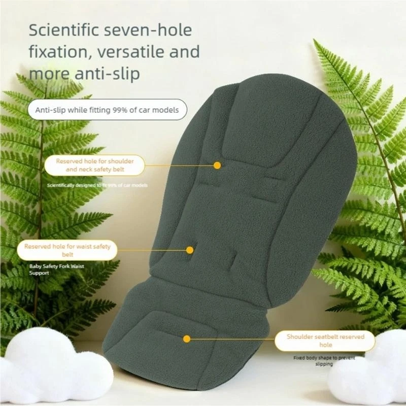 Universal Strollers Pad With Spine Support And Reversible Design For Year Round Comfort Machine Washable A2UB
