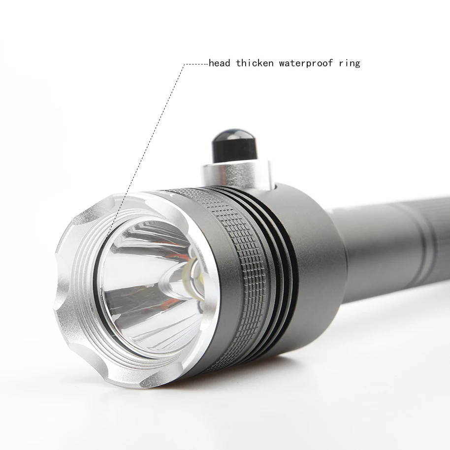 Diving flashlight P70 strong light waterproof18650 flashlight leisure diving operation search and rescue flashlight LED YUPARD