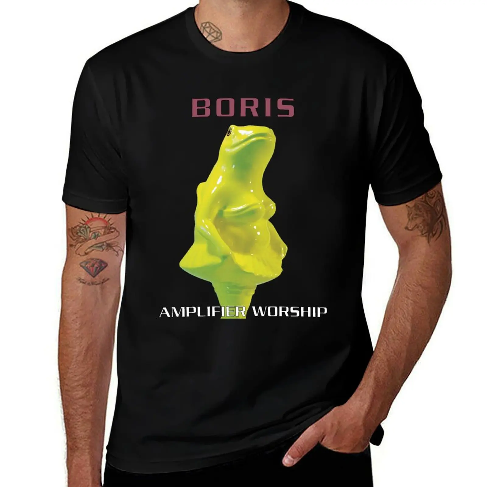 Boris - Amplifier Worship - Drone - Stoner metal T-Shirt Fashion Letter Print T-Shirt