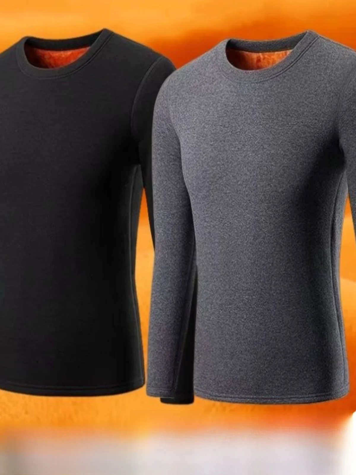 

Мужская термофутболка с длинным рукавом, на флисовой подкладке, утолщенная, приталенная, однотонная, базовая, для осени, как верхняя одежда