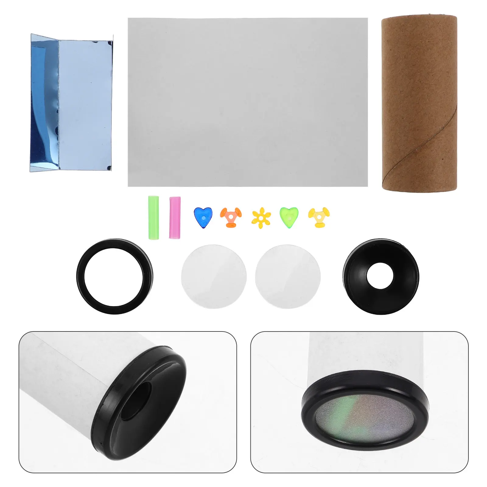 

10 наборов заготовок для калейдоскопов: набор для творчества своими руками для детей, увлекательный эксперимент с цветом и светом, портативный дизайн для маленьких рук, для вечеринок