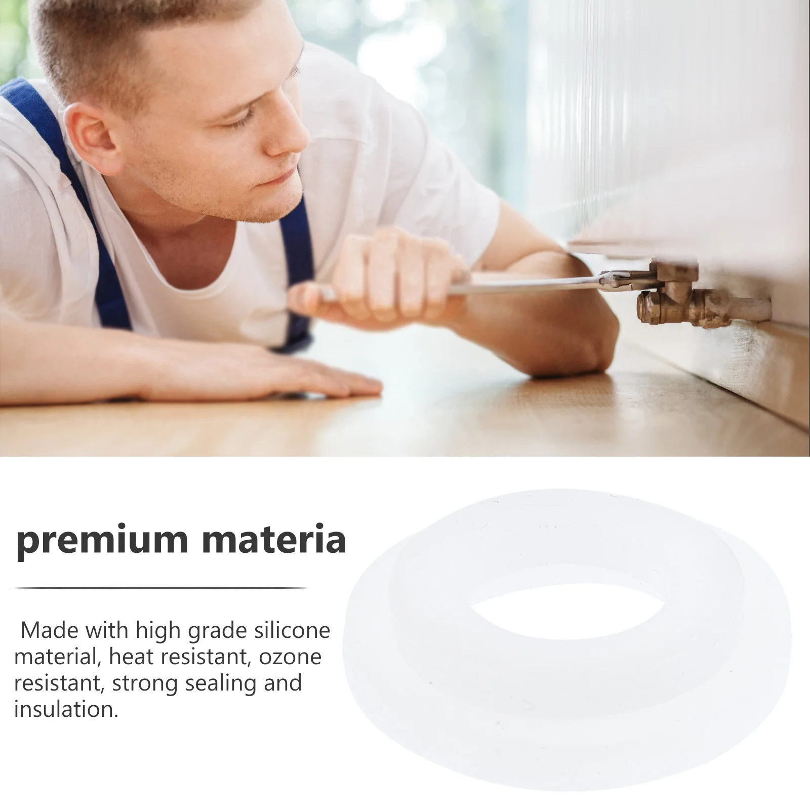 

1Set Silicone Sealing Washer O Ring Kit Durable Silicone Grommets for Shower Head Washer Faucet Replacement O Ring Kit