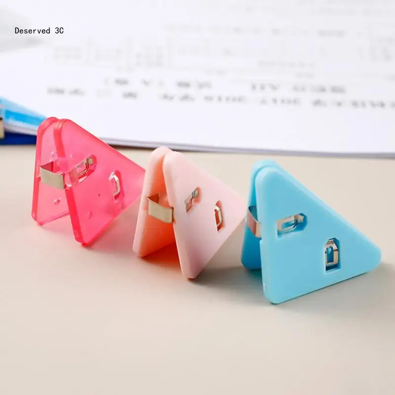 Durable Corner Paper Clamp Triangular Clip for Student Teacher Gifts