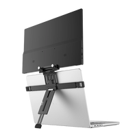 UPERFECT Floating Stacked Portable Monitor Stand for Flexible Dual Screen Setup Adjustable Aluminum Clamp For Laptop Screens