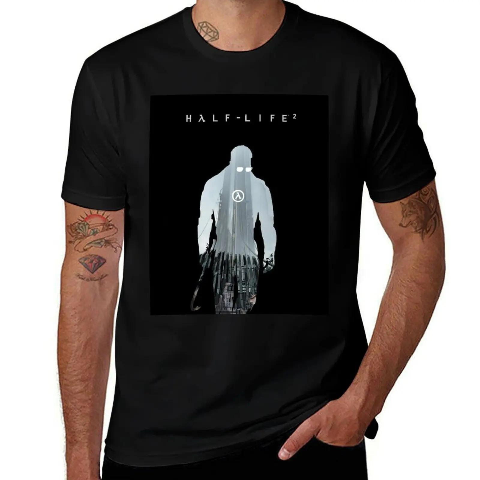 

Half - Life 2 Poster T-Shirt essential t shirt graphic shirts summer clothes Anime t-shirt men workout shirt