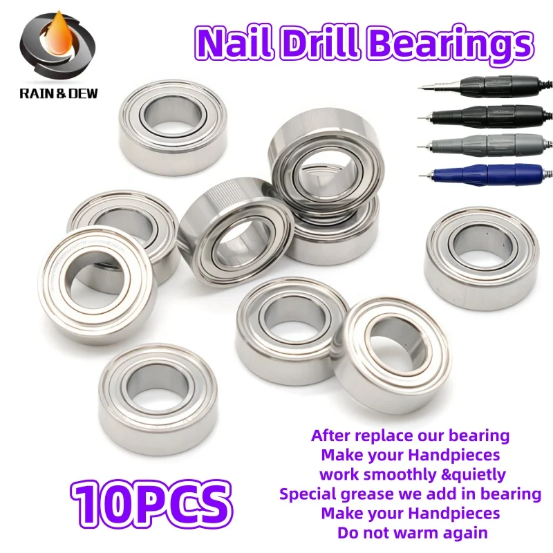 10Pcs MR923ZZ Ball Bearing ABEC-9 High Speed Ball Bearing MR923ZZ 2.3x9x3mm