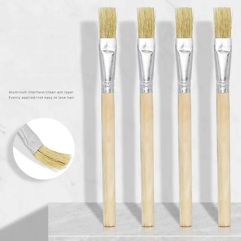 5PCS Wooden Handle Cleaning Brush Single-Head Antistatic Electronic Is Suitable For Mobile Phone Motherboard PCB Cleaning Repair