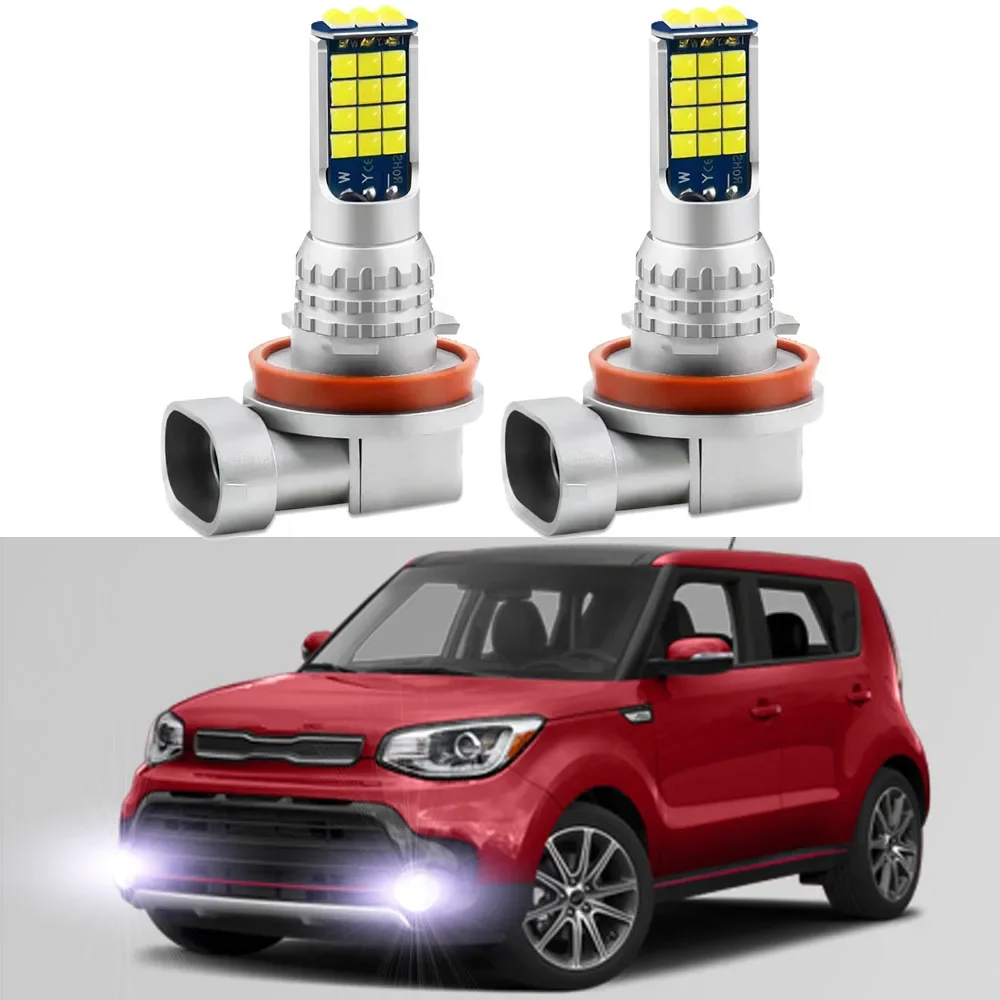 

Kia Soul 용 2 шт. 2014 2015 2016 2017 2018 2019 Led 자동차 안개 램프 전면 안개 전구 Canbus
