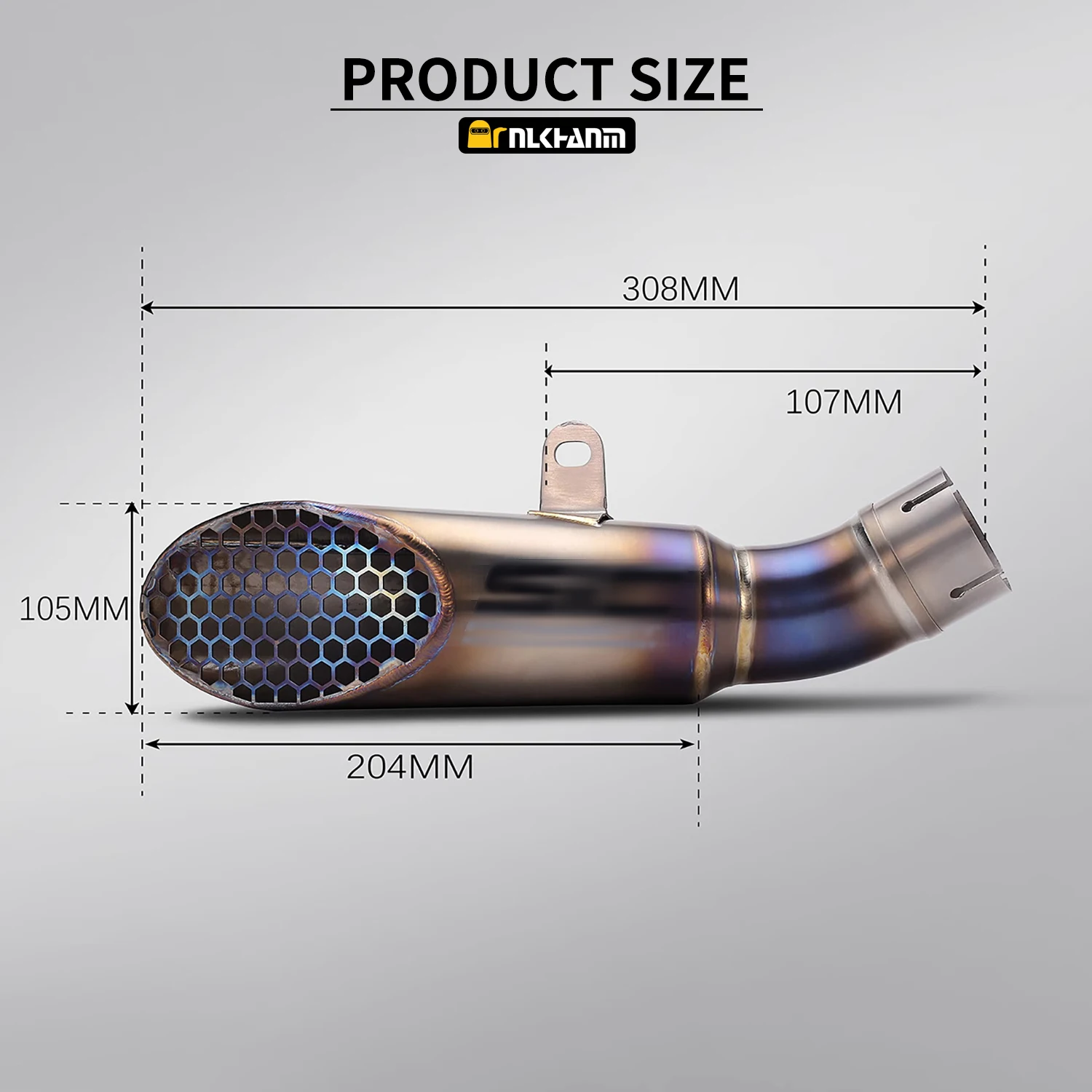 لعادم الدراجة النارية RSV4 المعدل SC Full Ti. أنبوب كاتم صوت العسل الواجهة الأصلية لأبريليا RSV4 RS V4 2015-2024