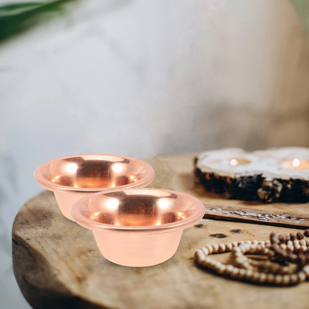 

7 Pcs Brass Meditation Yoga Incense Bowl Offering Cup Smooth Material Easy Clean Indoor Outdoor Buddha Cups Water Container