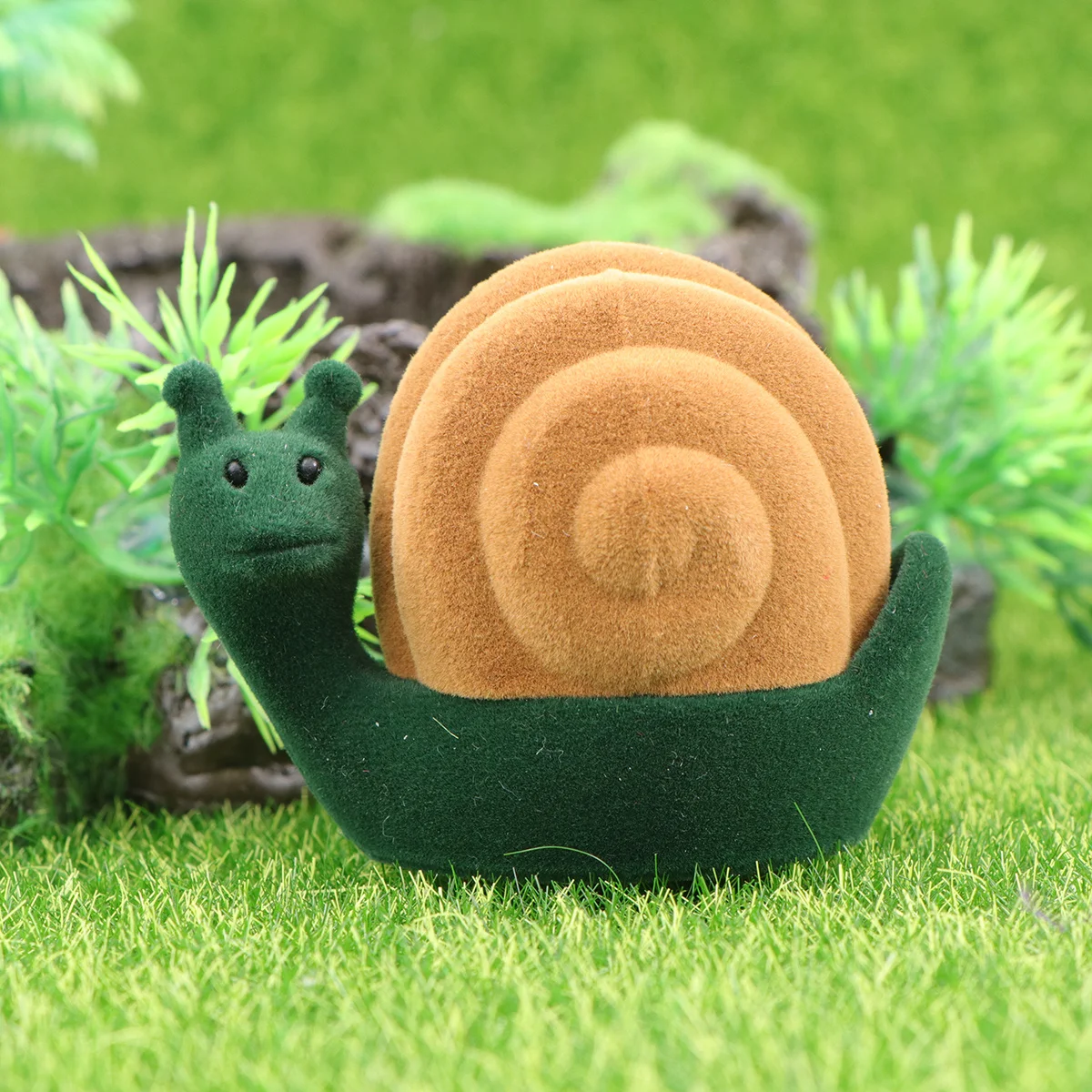 2Pcs Ear Decor Packaging Box Snail Shape Ring Storage Organizer Elegant Jewelry Case Christmas Wedding Gift Ring Storage Box