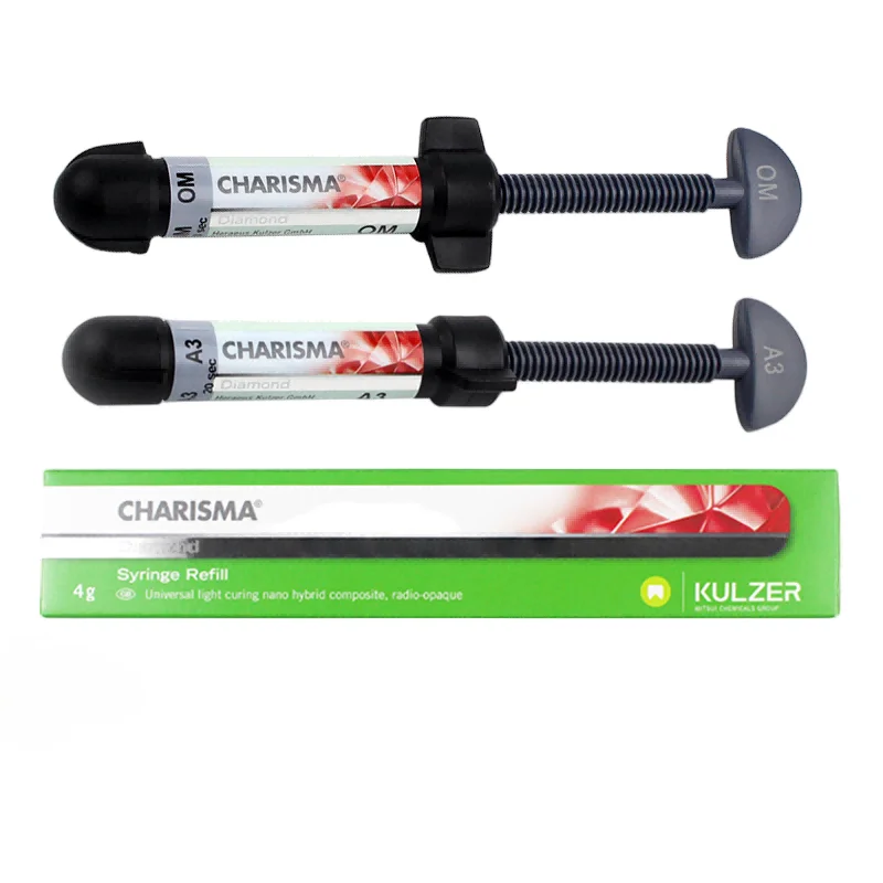 

KULZER CHARISMA Алмазная композитная смола: цвет зуба, совместимые с приклеиванием, передние/закрытые зубы, оттенки A2/A3/A3,5/OM (4 г)